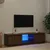 Produktbild 3 för TV-bänk med LED-belysning brun ek 140x40x35,5 cm