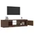 Produktbild 4 för TV-bänk med LED-belysning brun ek 140x40x35,5 cm