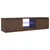 Produktbild 5 för TV-bänk med LED-belysning brun ek 140x40x35,5 cm
