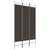 Produktbild 2 för Rumsavdelare 3 paneler brun 120x200 cm tyg
