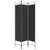 Produktbild 4 för Rumsavdelare 3 paneler 120x200 cm svart tyg