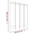 Produktbild 8 för Rumsavdelare 4 paneler vit 160x200 cm tyg