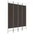 Produktbild 2 för Rumsavdelare 4 paneler brun 160x200 cm tyg