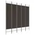 Produktbild 2 för Rumsavdelare 5 paneler brun 200x200 cm tyg