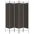 Produktbild 3 för Rumsavdelare 5 paneler brun 200x200 cm tyg
