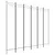 Produktbild 2 för Rumsavdelare 6 paneler vit 240x200 cm tyg