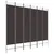 Produktbild 2 för Rumsavdelare 6 paneler brun 240x200 cm tyg