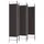 Rumsavdelare 6 paneler brun 240x200 cm tyg