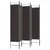 Produktbild 5 för Rumsavdelare 6 paneler brun 240x200 cm tyg