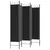 Produktbild 5 för Rumsavdelare 6 paneler svart 240x200 cm tyg