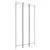Produktbild 2 för Rumsavdelare 3 paneler vit 120x220 cm tyg