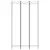 Produktbild 3 för Rumsavdelare 3 paneler vit 120x220 cm tyg