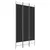 Produktbild 2 för Rumsavdelare 3 paneler 120x220 cm svart tyg