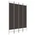 Produktbild 2 för  Rumsavdelare 4 paneler brun 120x220 cm tyg