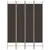 Produktbild 3 för  Rumsavdelare 4 paneler brun 120x220 cm tyg