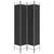 Produktbild 4 för  Rumsavdelare 4 paneler svart 120x220 cm tyg
