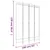 Produktbild 8 för  Rumsavdelare 4 paneler svart 120x220 cm tyg
