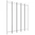 Produktbild 2 för  Rumsavdelare 5 paneler vit 200x220 cm tyg