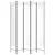 Produktbild 4 för  Rumsavdelare 5 paneler vit 200x220 cm tyg
