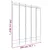 Produktbild 8 för  Rumsavdelare 5 paneler vit 200x220 cm tyg