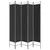 Produktbild 4 för Rumsavdelare 5 paneler svart 200x220 cm tyg