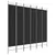 Produktbild 2 för Rumsavdelare 6 paneler svart 240x220 cm tyg