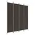 Produktbild 2 för  Rumsavdelare 4 paneler brun 200x220 cm tyg
