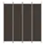 Produktbild 3 för  Rumsavdelare 4 paneler brun 200x220 cm tyg