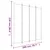 Produktbild 8 för Rumsavdelare 4 paneler svart 200x220 cm tyg