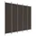 Rumsavdelare 5 paneler brun 250x220 cm tyg
