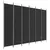 Produktbild 2 för Rumsavdelare 6 paneler svart 300x220 cm tyg