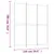 Produktbild 8 för Rumsavdelare 3 paneler vit 150x180 cm tyg