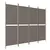 Produktbild 2 för Rumsavdelare 4 paneler antracit 200x180 cm tyg