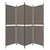 Produktbild 5 för Rumsavdelare 4 paneler antracit 200x180 cm tyg