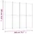 Produktbild 8 för Rumsavdelare 4 paneler antracit 200x180 cm tyg