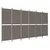 Produktbild 2 för Rumsavdelare 6 paneler antracit 300x180 cm tyg