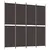 Produktbild 2 för Rumsavdelare 4 paneler brun 200x200 cm tyg