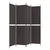 Produktbild 5 för Rumsavdelare 4 paneler brun 200x200 cm tyg