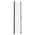 Produktbild 6 för Rumsavdelare 5 paneler vit 250x200 cm tyg