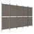 Produktbild 2 för Rumsavdelare 5 paneler antracit 250x200 cm tyg