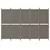 Produktbild 3 för Rumsavdelare 5 paneler antracit 250x200 cm tyg