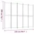 Produktbild 8 för Rumsavdelare 5 paneler antracit 250x200 cm tyg