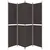 Produktbild 4 för Rumsavdelare 4 paneler brun 200x220 cm tyg