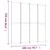 Produktbild 8 för Rumsavdelare 4 paneler brun 200x220 cm tyg
