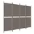 Produktbild 2 för Rumsavdelare 4 paneler antracit 200x220 cm tyg