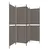 Produktbild 4 för Rumsavdelare 4 paneler antracit 200x220 cm tyg