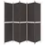 Produktbild 4 för Rumsavdelare 5 paneler brun 250x220 cm tyg