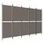 Produktbild 2 för Rumsavdelare 5 paneler antracit 250x220 cm tyg