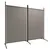 Produktbild 2 för Rumsavdelare 2 paneler antracit 175x180 cm tyg