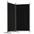 Produktbild 4 för Rumsavdelare 2 panel svart 175x180 cm tyg
